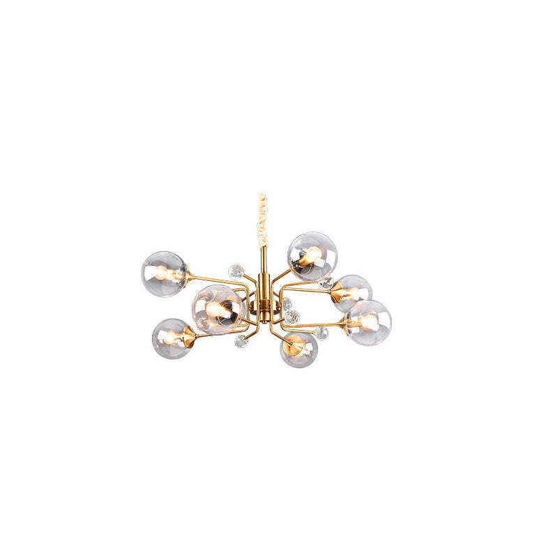 Modern Glass Sputnik LED Chandelier -Homdiy