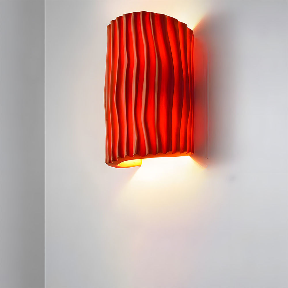 Modern Colorful Resin Bedroom Bedside Wall Lamp