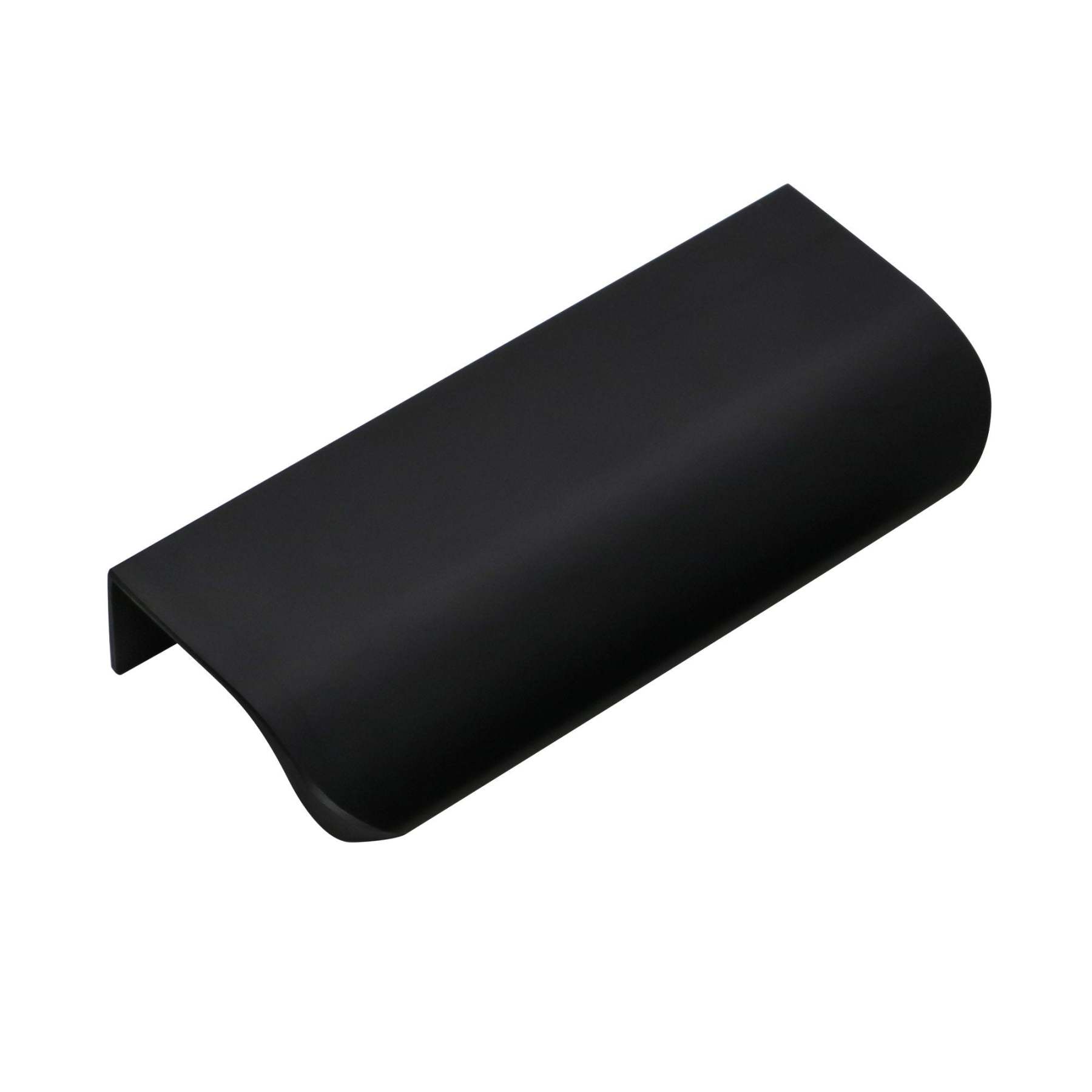 Matte Black Finger Edge Cabinet Pulls Dresser Handles for Kitchen -Homdiy