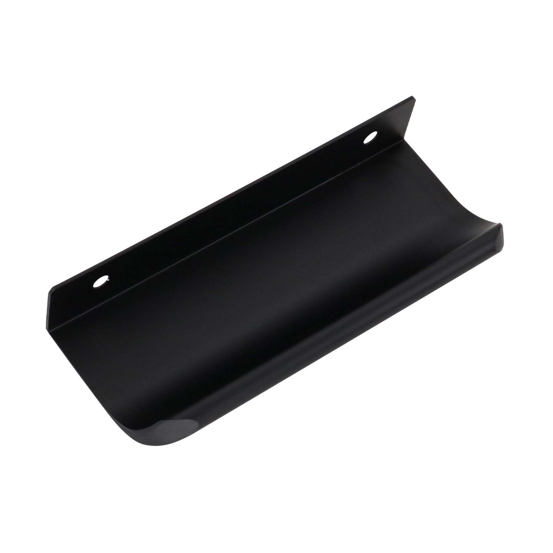 Matte Black Finger Edge Cabinet Pulls Dresser Handles for Kitchen -Homdiy