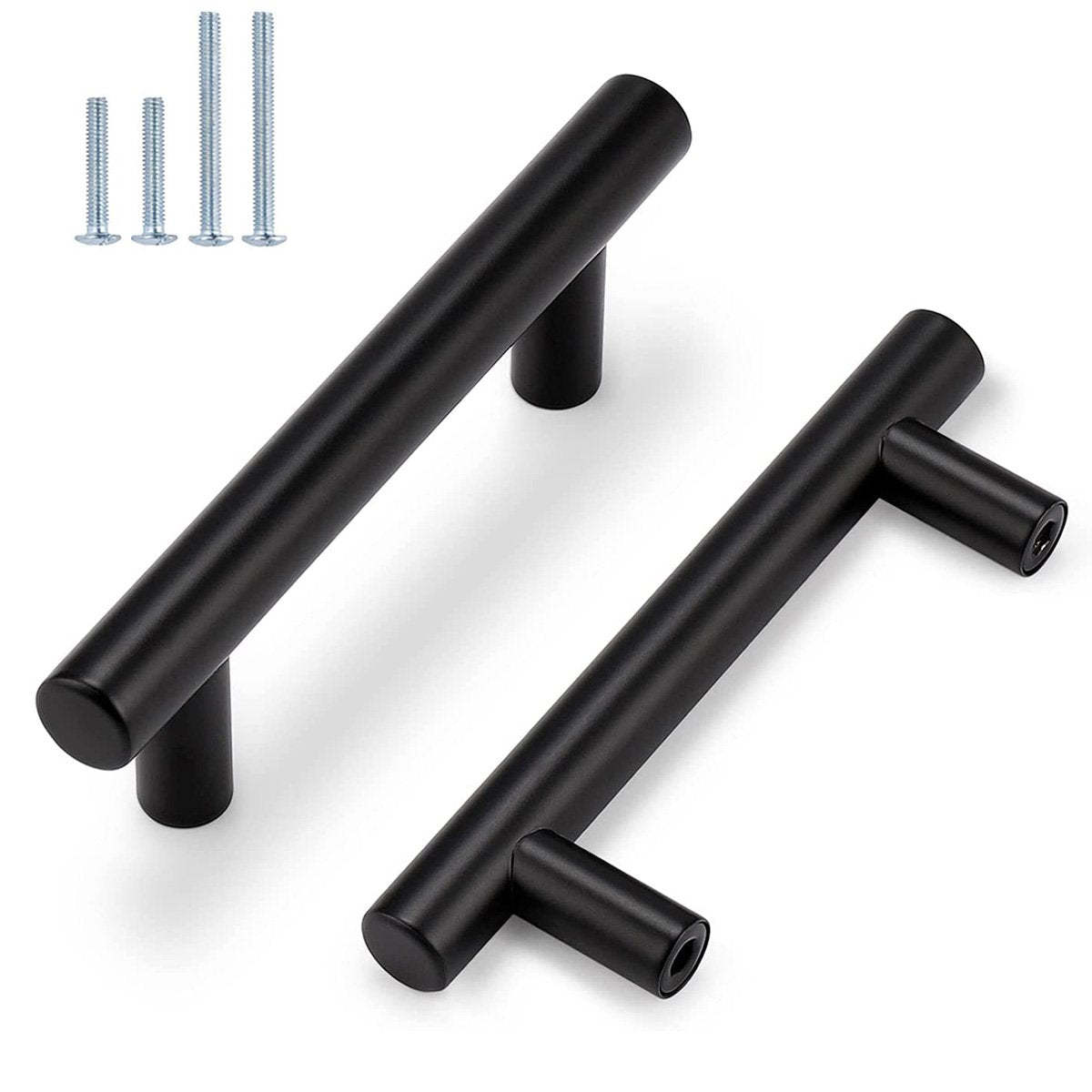 Flat Black Cabinet Bar Handles for Kitchen -Homdiy