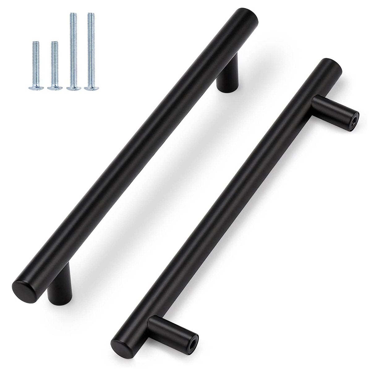 Flat Black Cabinet Bar Handles for Kitchen -Homdiy