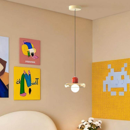 Memphis Cream Macaron Pendant Light