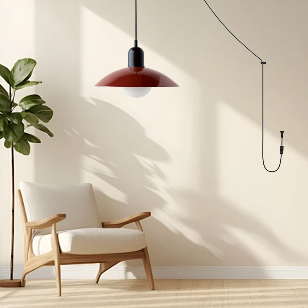 Mid Century Plug-in Bauhaus Dining Room Pendant Light