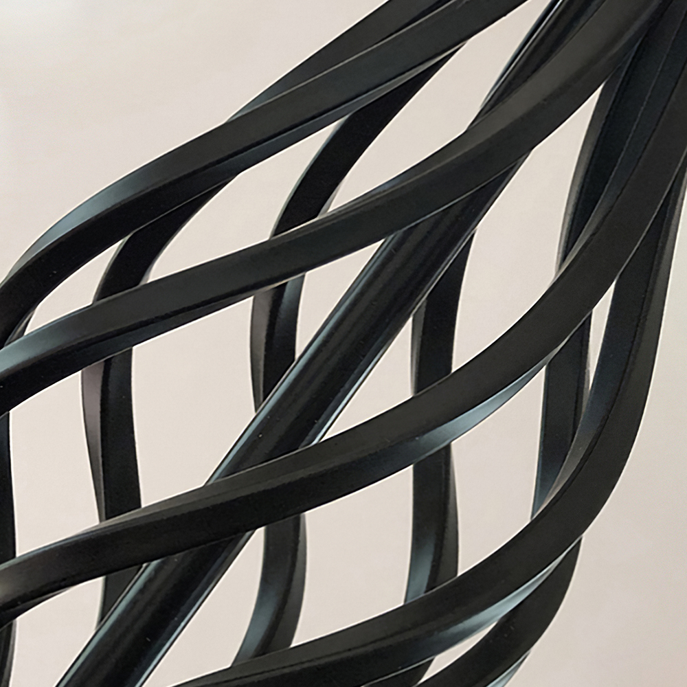 Minimalist Black Metal Chandelier for Dining Room or Kitchen