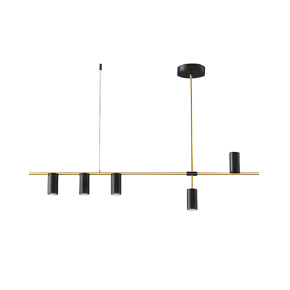 Minimalist Industrial Linear Chandelier For Modern Kitchen 