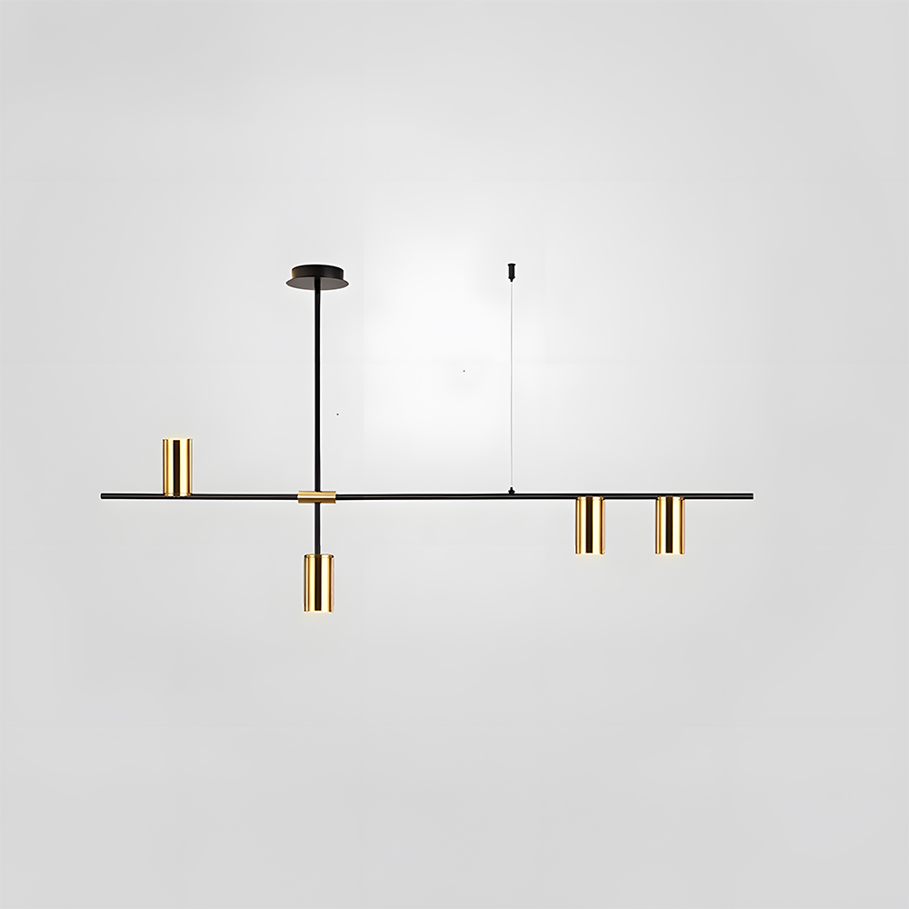 Minimalist Industrial Linear Chandelier For Modern Kitchen 