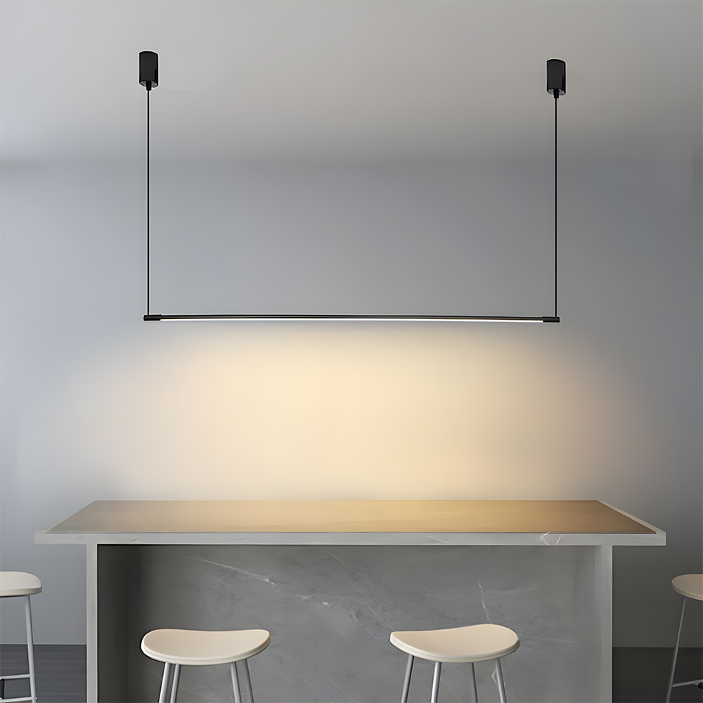 Minimalist Linear LED Pendant Light For Kitchen Island