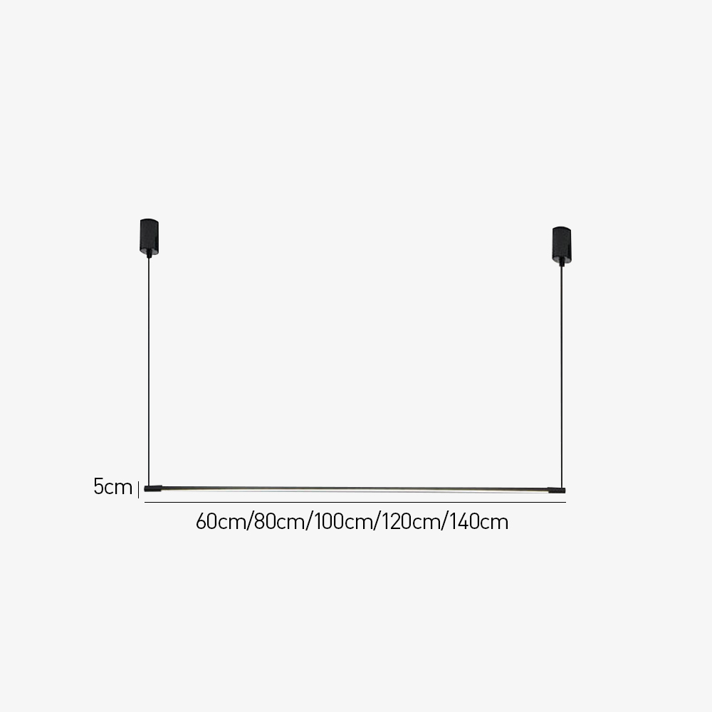 Minimalist Linear LED Pendant Light For Kitchen Island