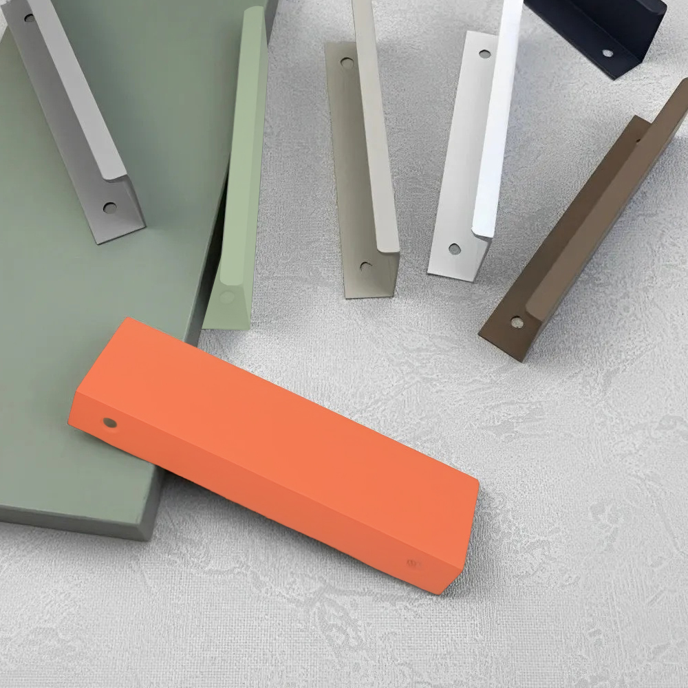 Minimalist Morandi Aluminum Edge Cabinet Handles
