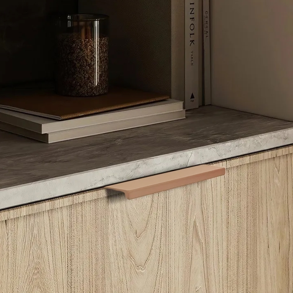 Minimalist Morandi Aluminum Edge Cabinet Handles