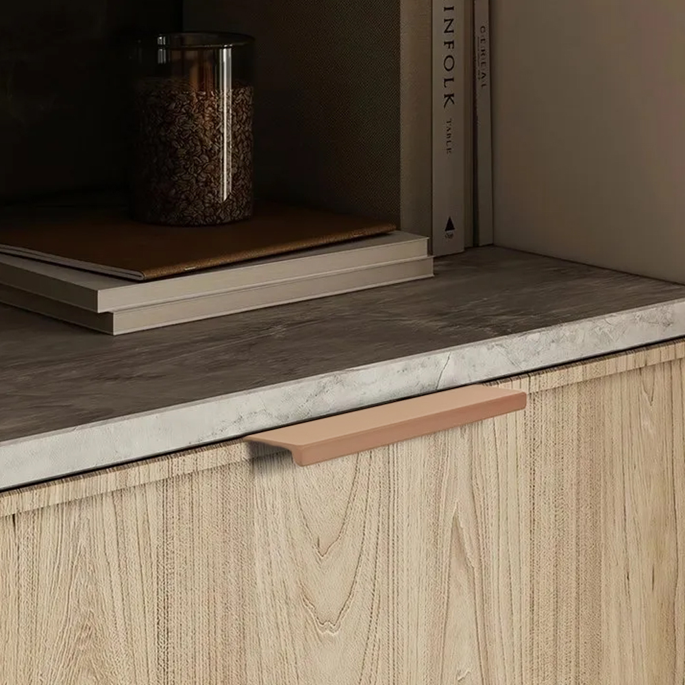Minimalist Morandi Aluminum Edge Cabinet Handles