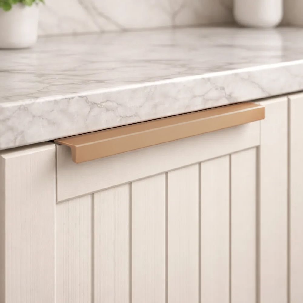 Minimalist Morandi Aluminum Edge Cabinet Handles