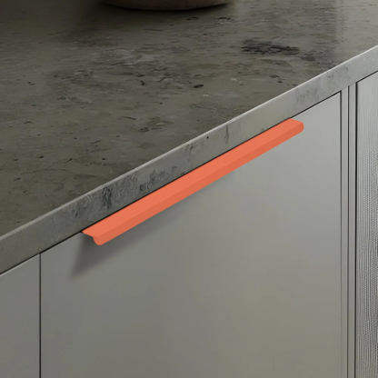 Minimalist Morandi Aluminum Edge Cabinet Handles