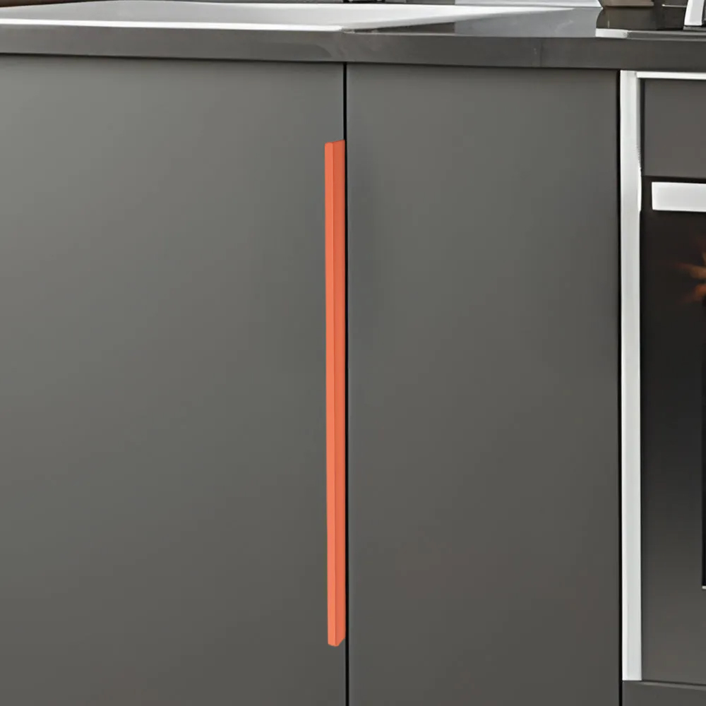 Minimalist Morandi Aluminum Edge Cabinet Handles