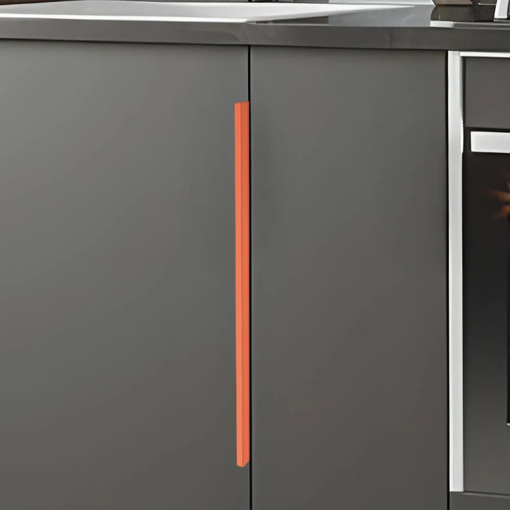 Minimalist Morandi Aluminum Edge Cabinet Handles