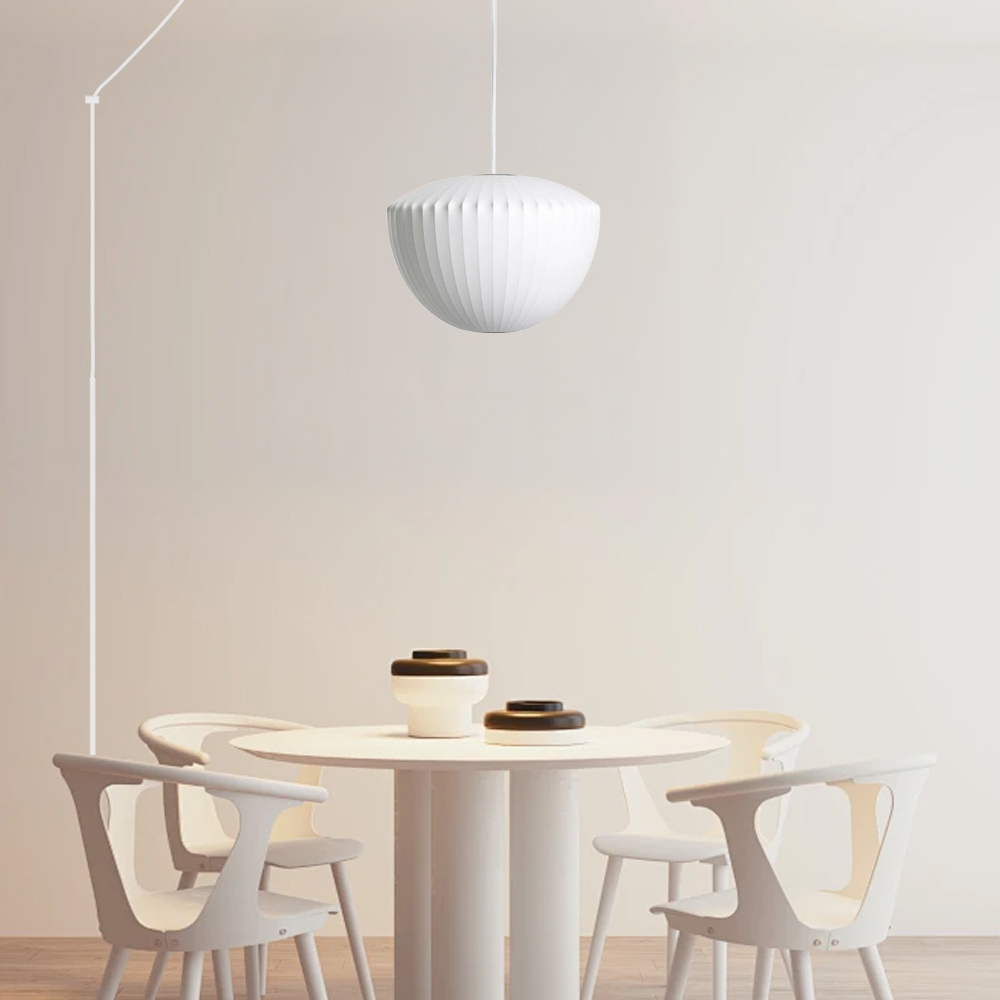 Minimalist White Bubble Hanging Pendant Light