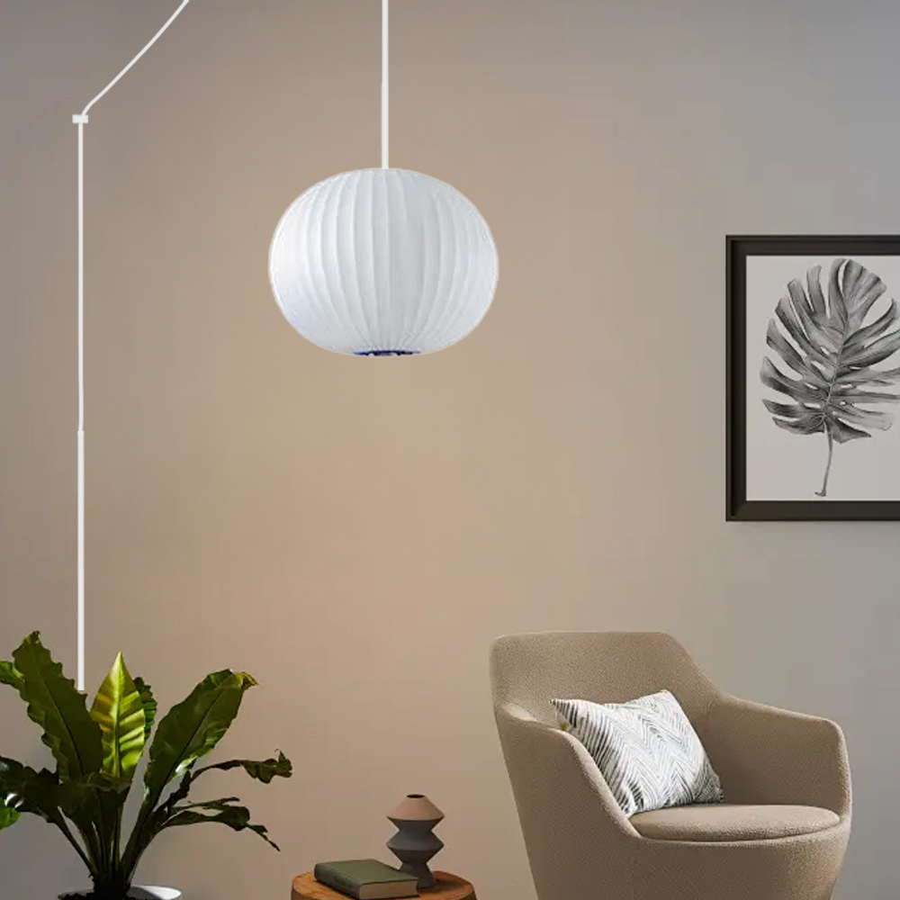 Minimalist White Bubble Hanging Pendant Light