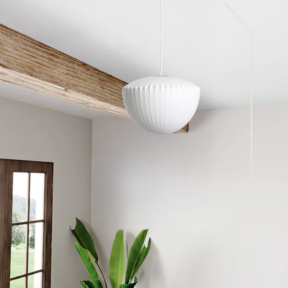 Minimalist White Bubble Hanging Pendant Light