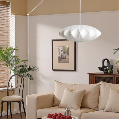 Minimalist White Bubble Hanging Pendant Light