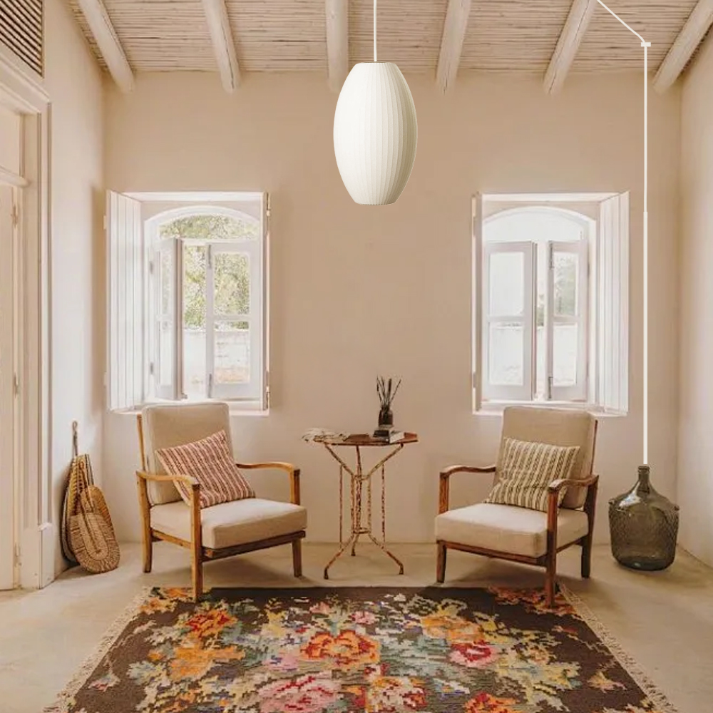 Minimalist White Bubble Hanging Pendant Light