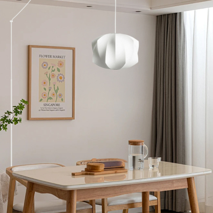 Minimalist White Bubble Hanging Pendant Light