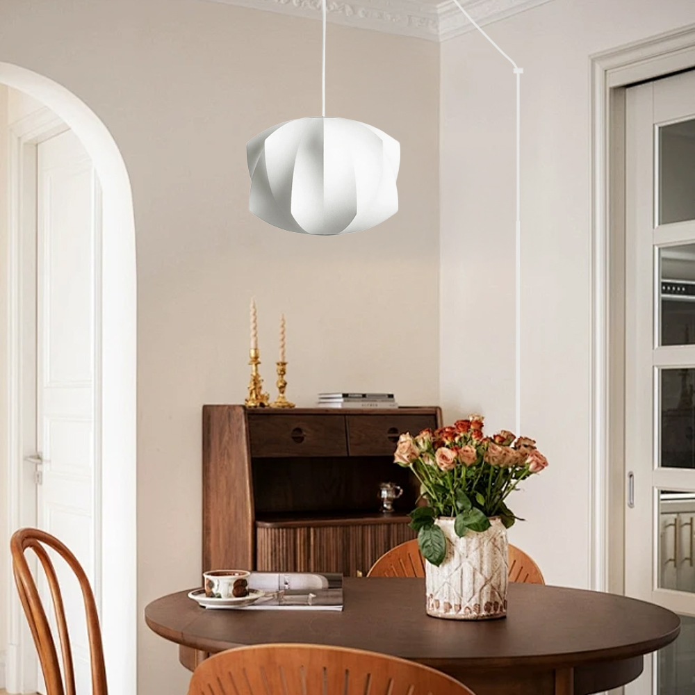 Minimalist White Bubble Hanging Pendant Light