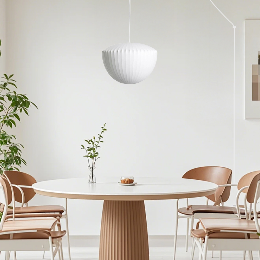 Minimalist White Bubble Hanging Pendant Light