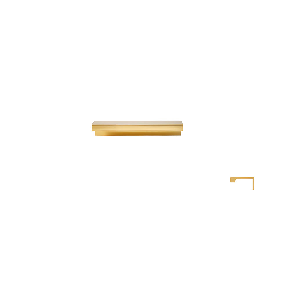Minimalist Black & Gold Invisible Cabinet Edge Pulls