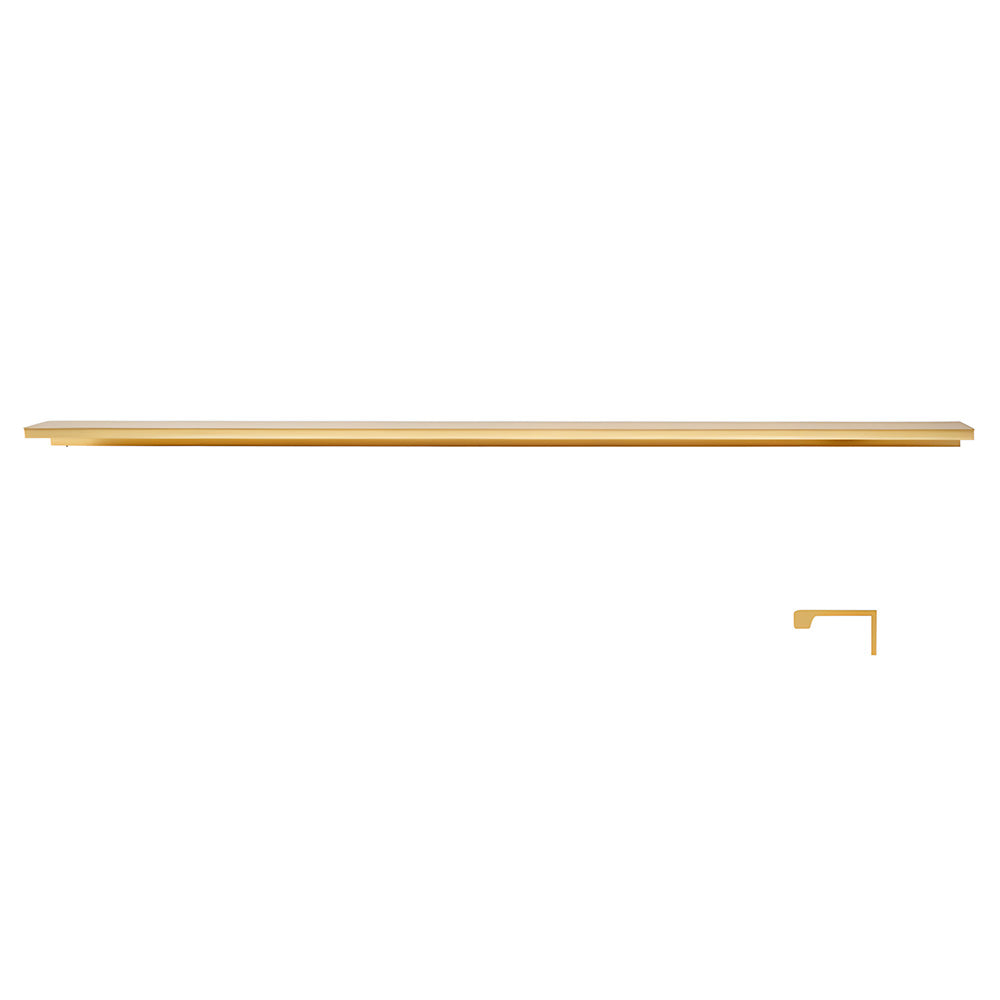Minimalist Black & Gold Invisible Cabinet Edge Pulls