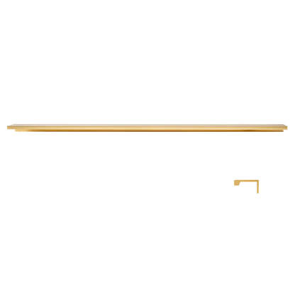 Minimalist Black & Gold Invisible Cabinet Edge Pulls