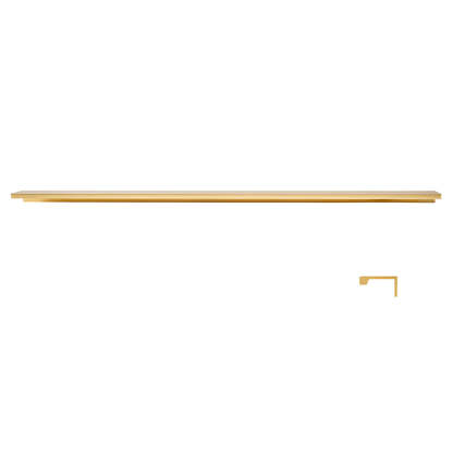 Minimalist Black & Gold Invisible Cabinet Edge Pulls