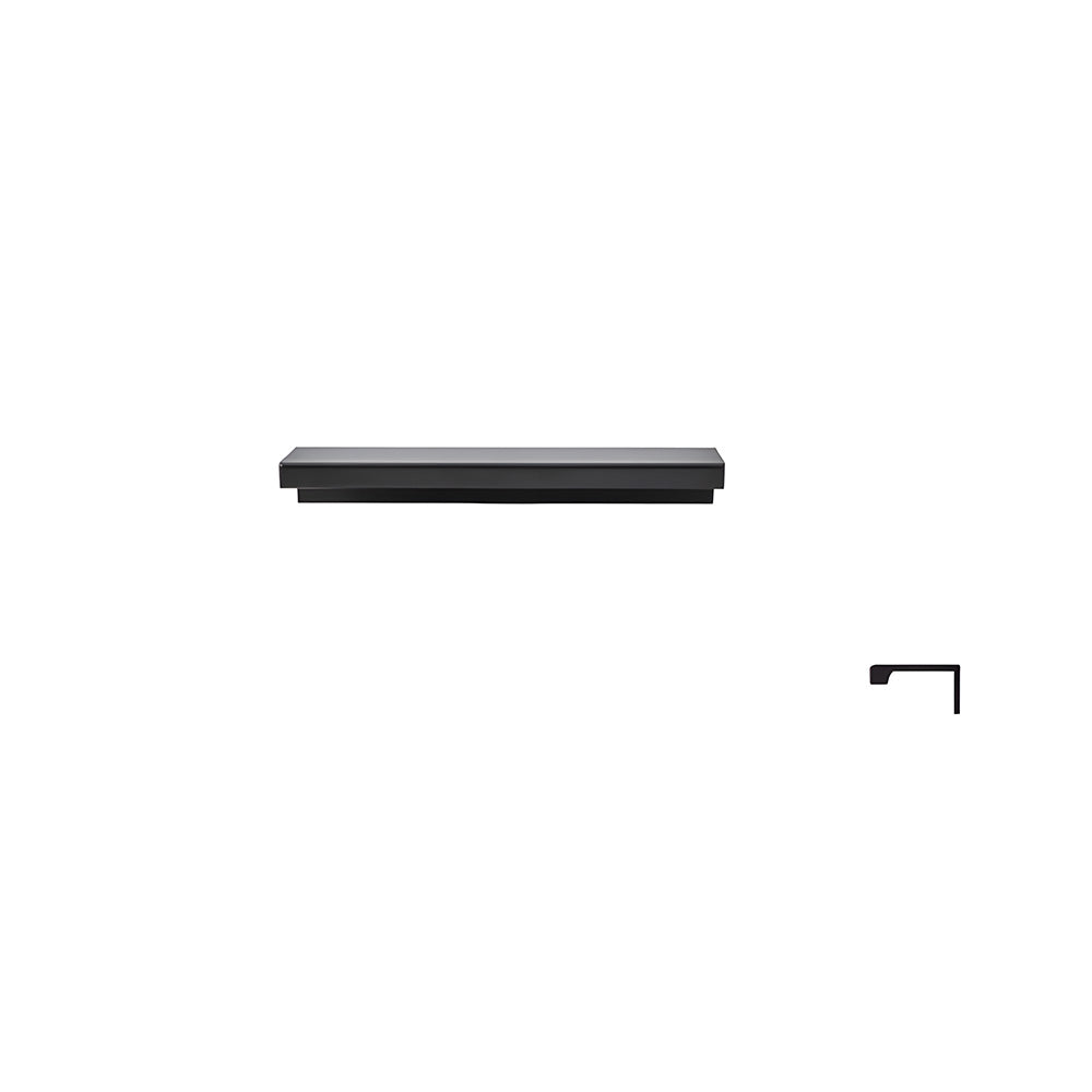 Minimalist Black & Gold Invisible Cabinet Edge Pulls