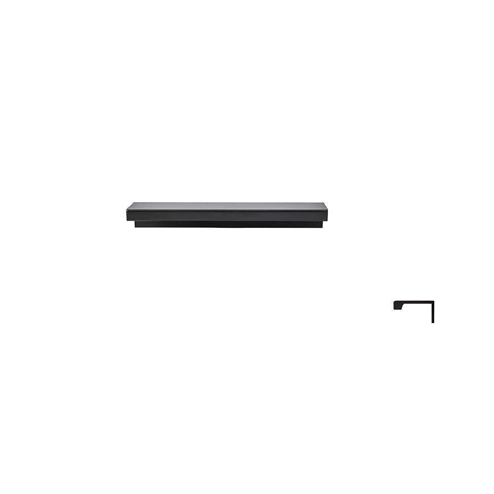 Minimalist Black & Gold Invisible Cabinet Edge Pulls