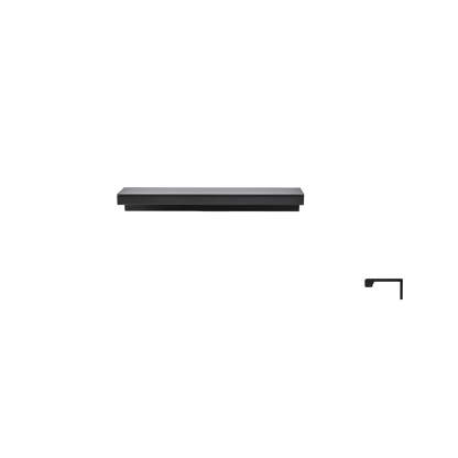 Minimalist Black & Gold Invisible Cabinet Edge Pulls