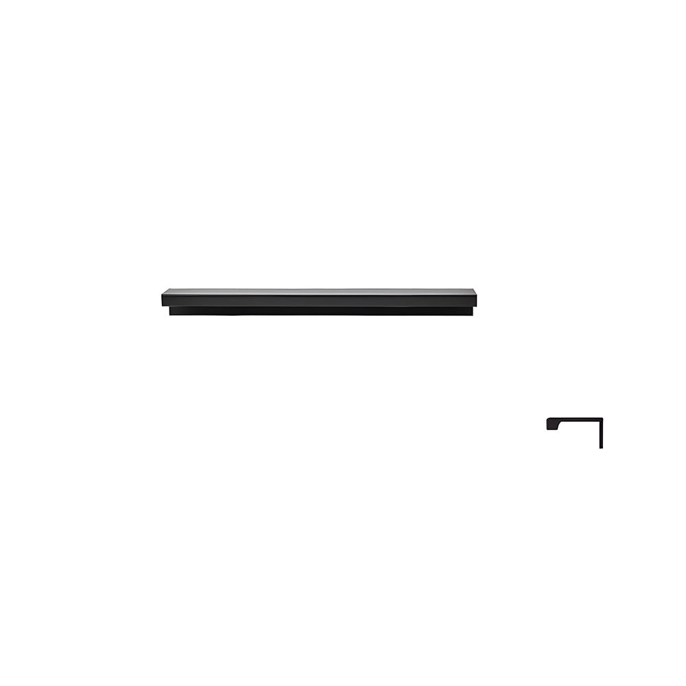 Minimalist Black & Gold Invisible Cabinet Edge Pulls
