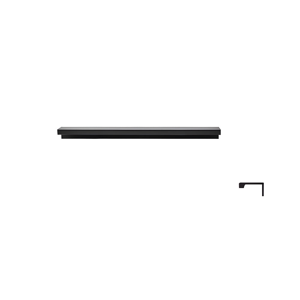 Minimalist Black & Gold Invisible Cabinet Edge Pulls