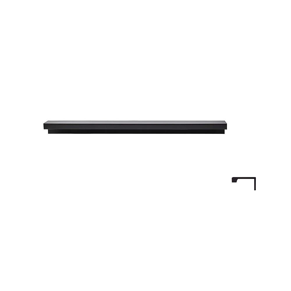 Minimalist Black & Gold Invisible Cabinet Edge Pulls