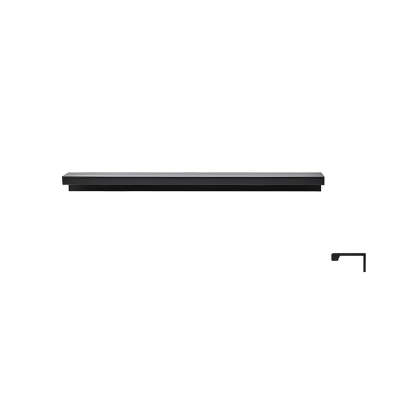 Minimalist Black & Gold Invisible Cabinet Edge Pulls