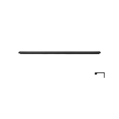 Minimalist Black & Gold Invisible Cabinet Edge Pulls