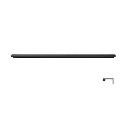Minimalist Black & Gold Invisible Cabinet Edge Pulls