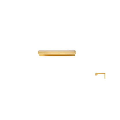 Minimalist Black & Gold Invisible Cabinet Edge Pulls