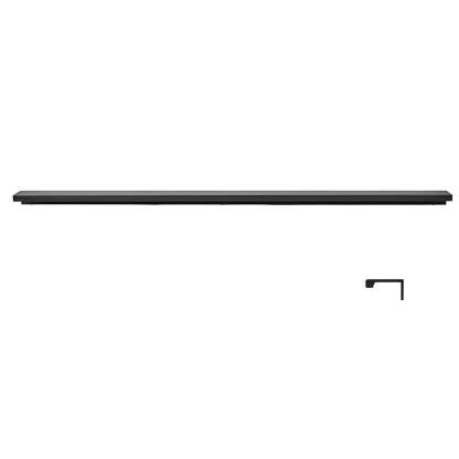 Minimalist Black & Gold Invisible Cabinet Edge Pulls