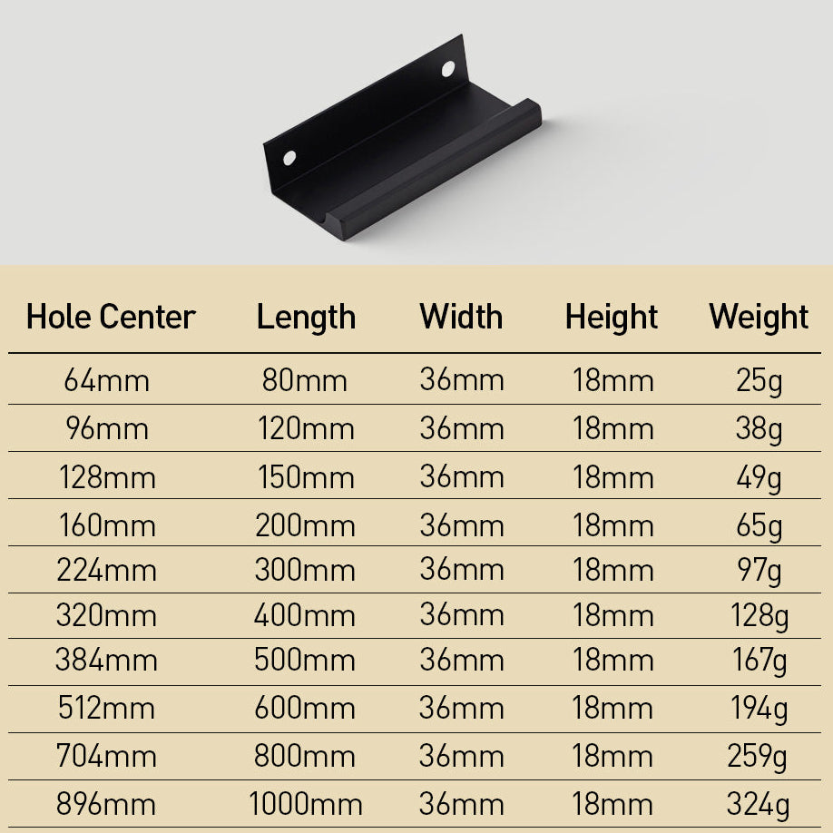 Minimalist Black & Gold Invisible Cabinet Edge Pulls
