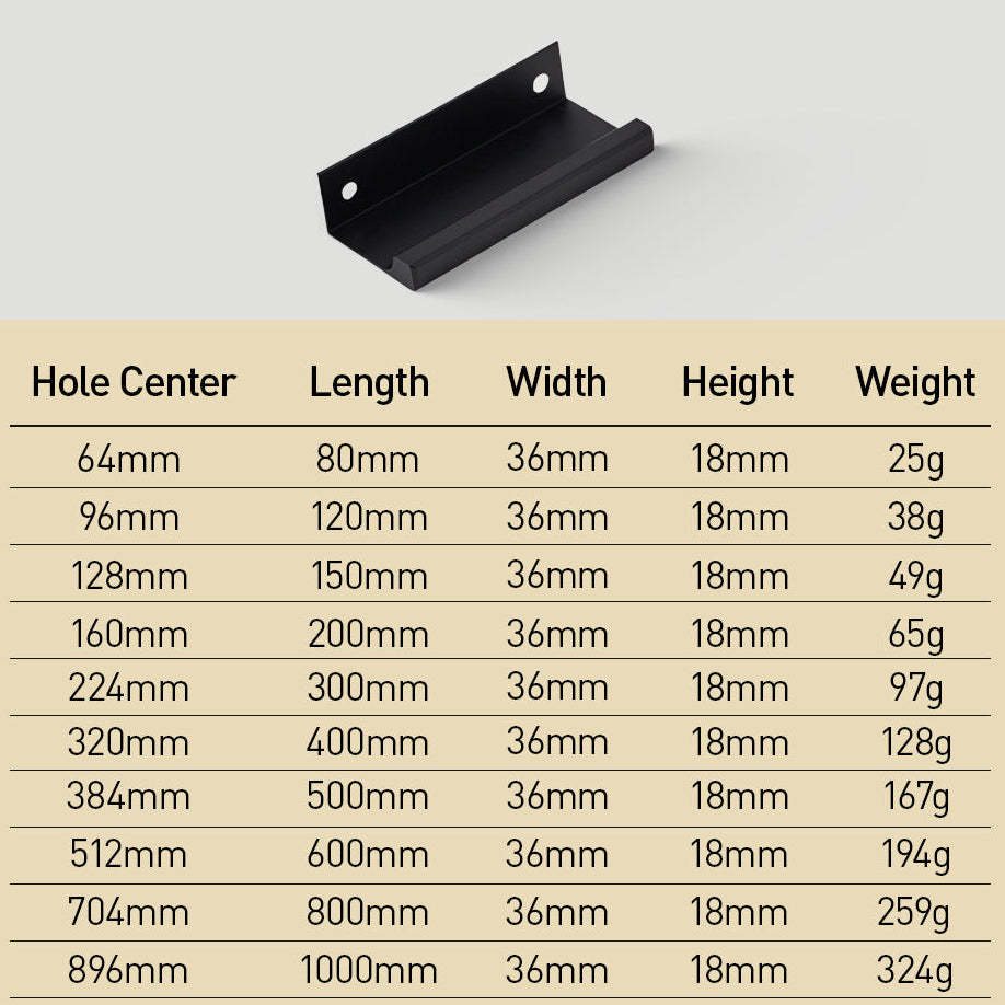 Minimalist Black & Gold Invisible Cabinet Edge Pulls