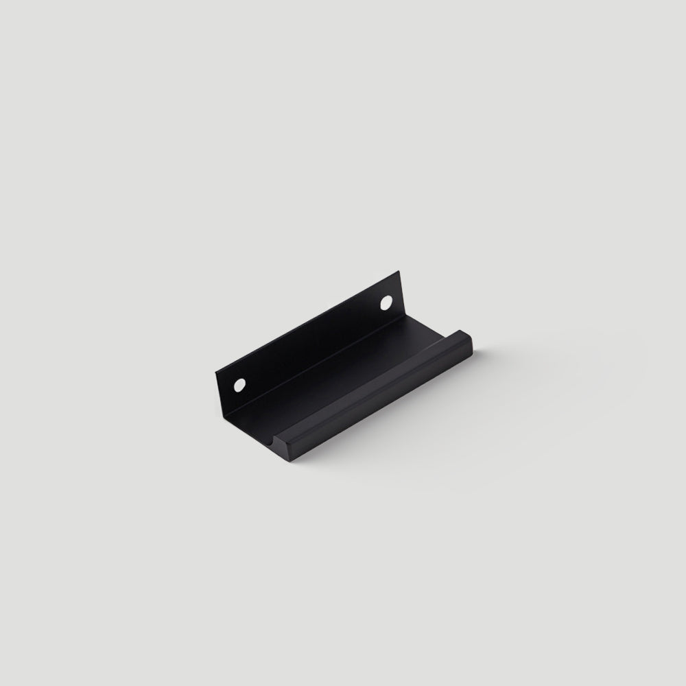 Minimalist Black & Gold Invisible Cabinet Edge Pulls