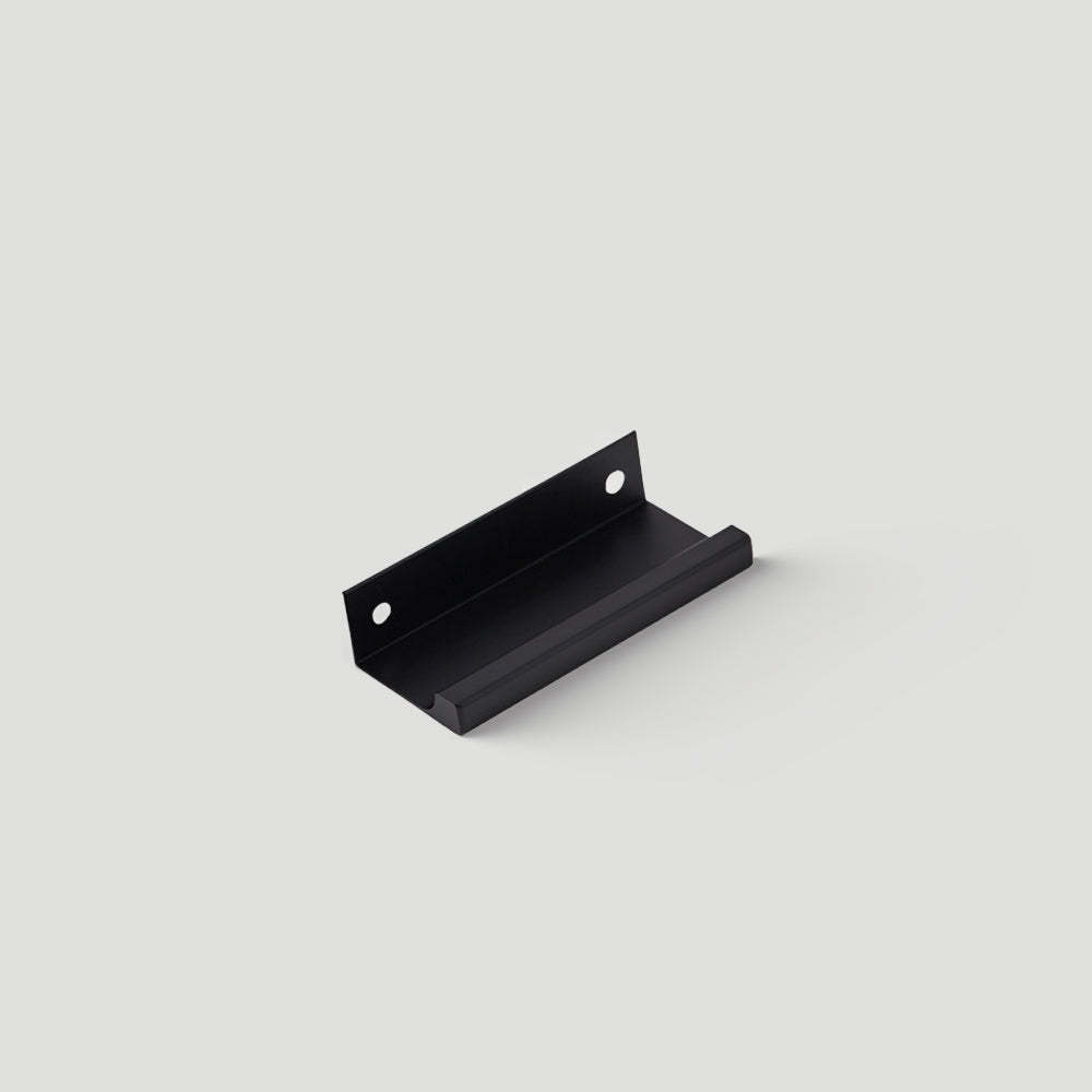 Minimalist Black & Gold Invisible Cabinet Edge Pulls