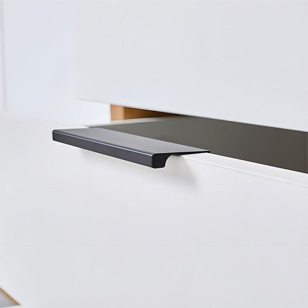 Minimalist Black & Gold Invisible Cabinet Edge Pulls