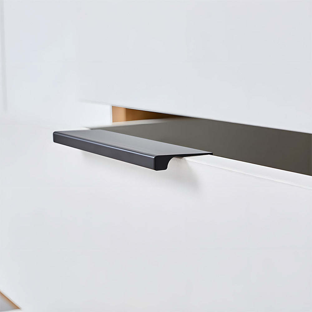 Minimalist Black & Gold Invisible Cabinet Edge Pulls