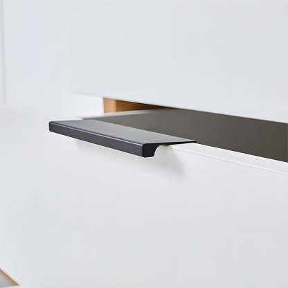 Minimalist Black & Gold Invisible Cabinet Edge Pulls